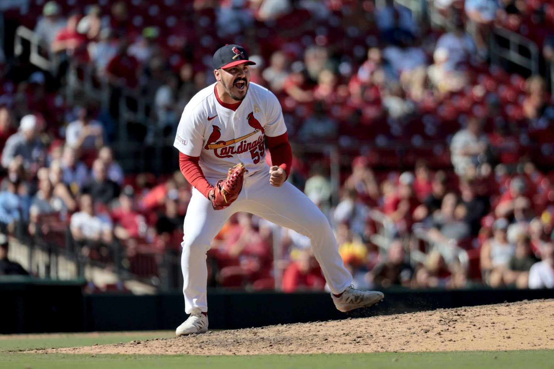 The St. Louis Cardinals host the San Francisco Giants